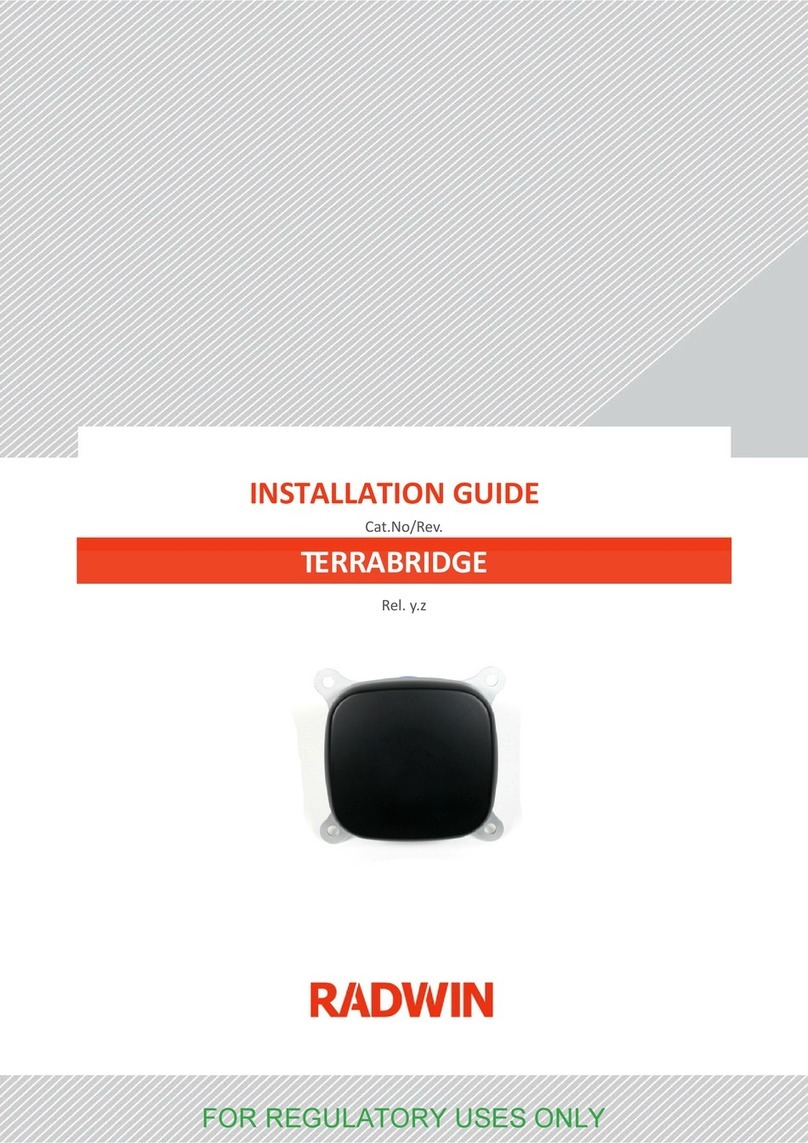 Radwin TERRABRIDGE User manual