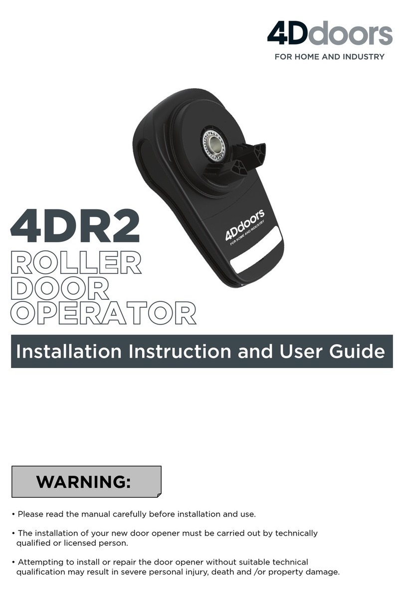 4Ddoors 4DR2 Mounting instructions
