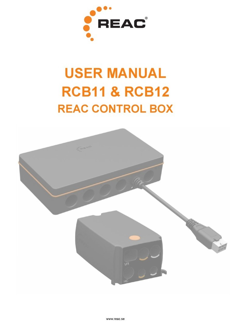 REAC RCB11 user manual