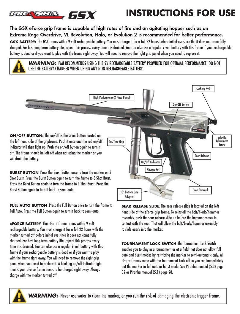 Piranha GSX Instructions for use