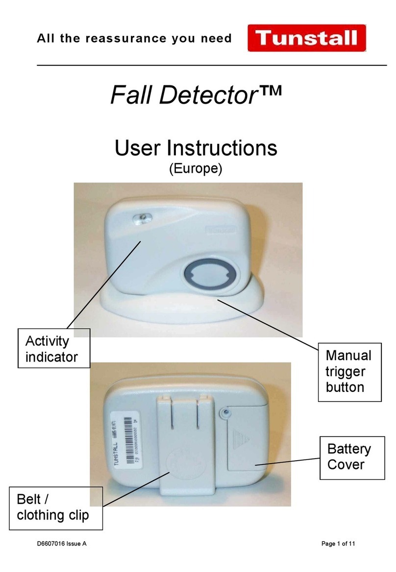 Tunstall Fall Detector 66000/01 User instructions