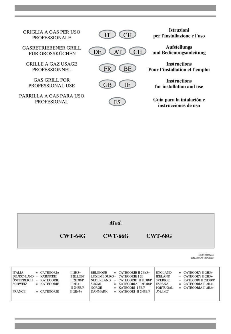 Lotus cooker CWT-64G Instructions for installation and use