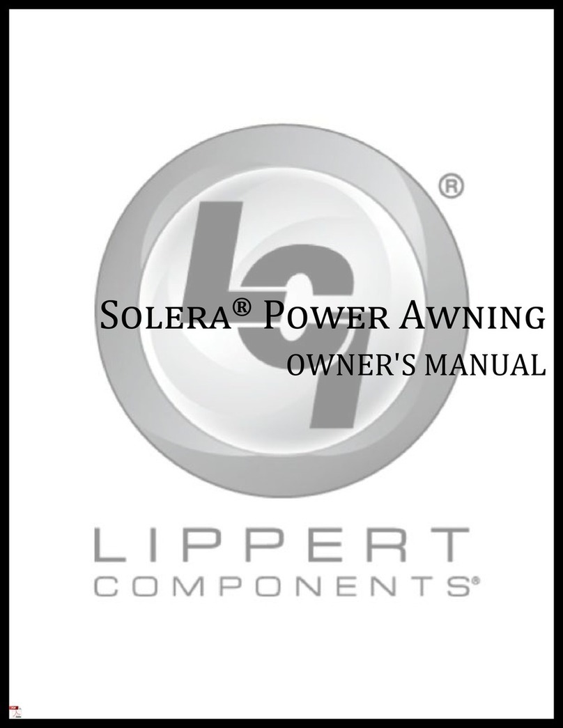 Lippert Components Solera Power Awning User manual
