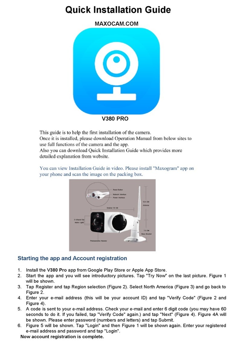 Maxocam V380 PRO Quick installation guide
