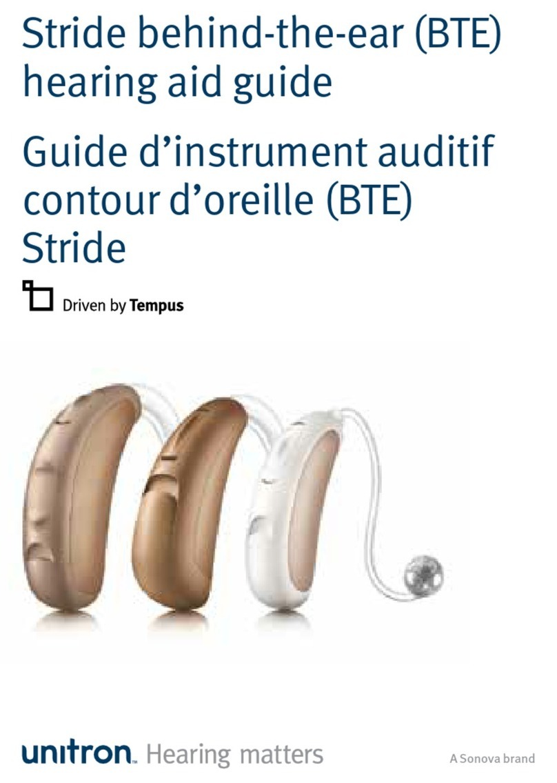 Sonova Unitron T Stride P Pro User manual