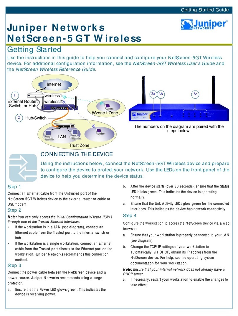 Juniper NetScreen-5GT Wireless User manual