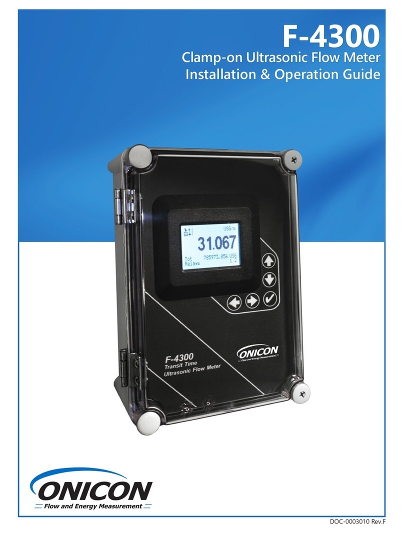 Onicon F-4300 Installation & operation guide