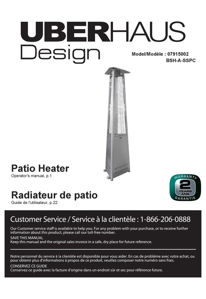 UBERHAUS DESIGN BSH-A-SSPC User manual