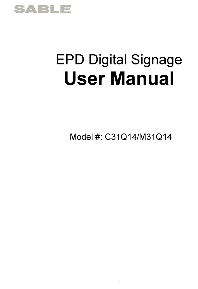 Sable C31Q14 user manual