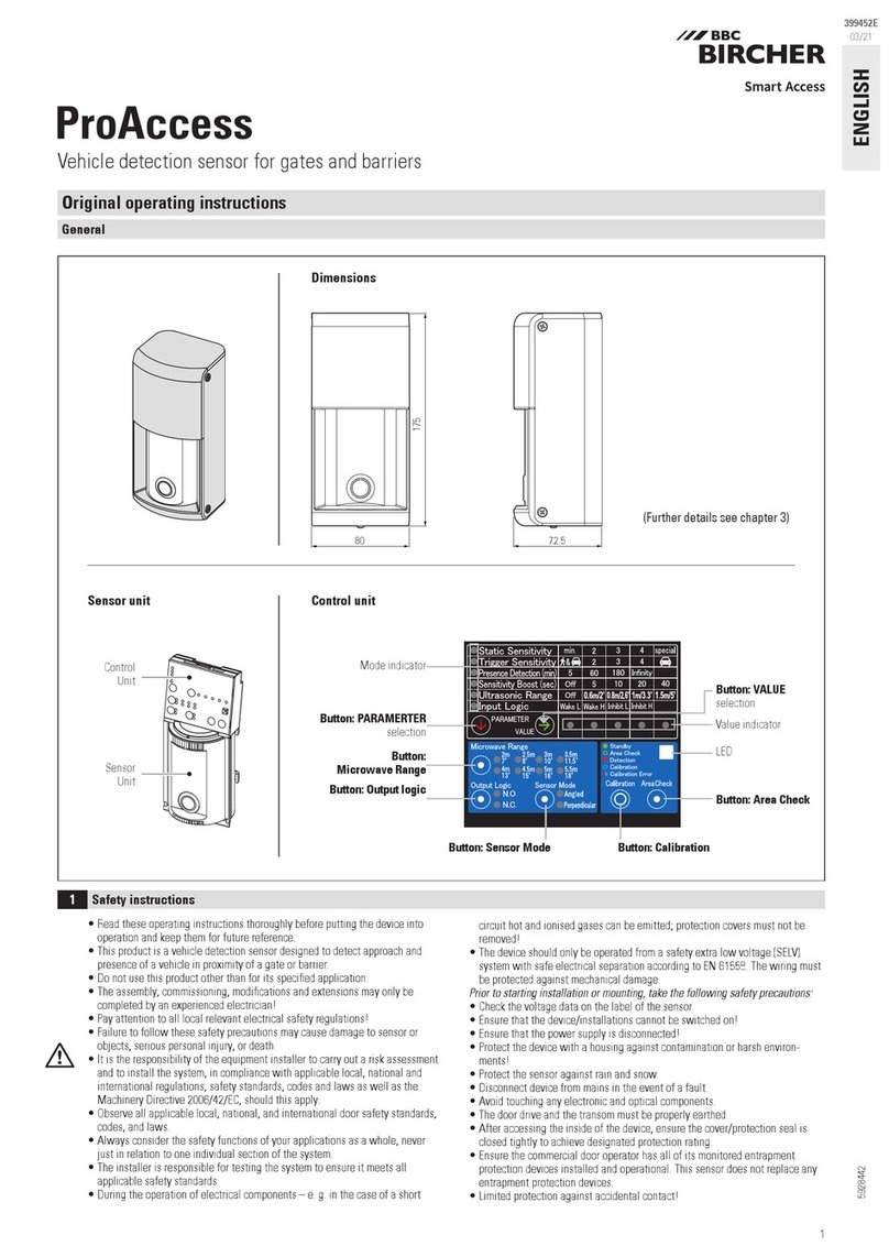 BBC Bircher ProAccess Original operating instructions