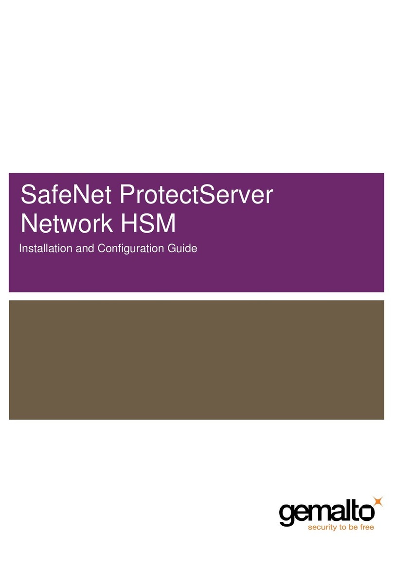 Gemalto SafeNet ProtectServer Installation and configuration guide