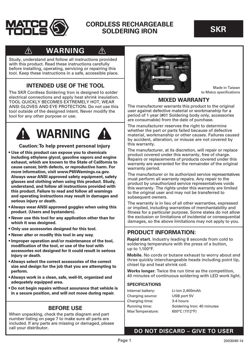 Matco Tools SKR manual
