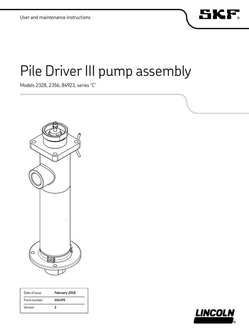 SKF Linkoln Pile Driver III C Series User and maintenance instructions