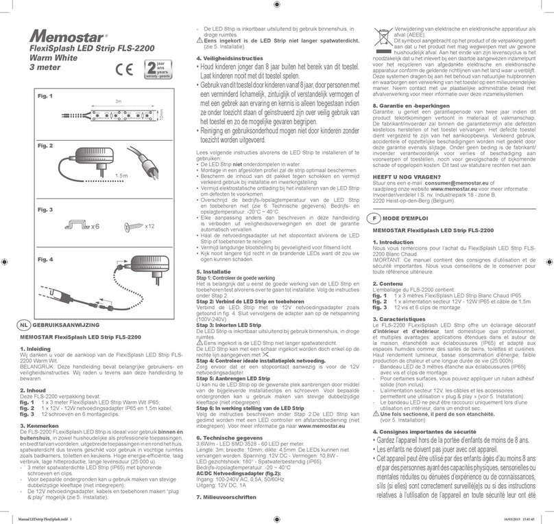 Memostar FLS-2200 operating instructions