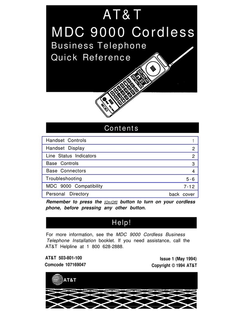 AT&T MDC 9000 User manual
