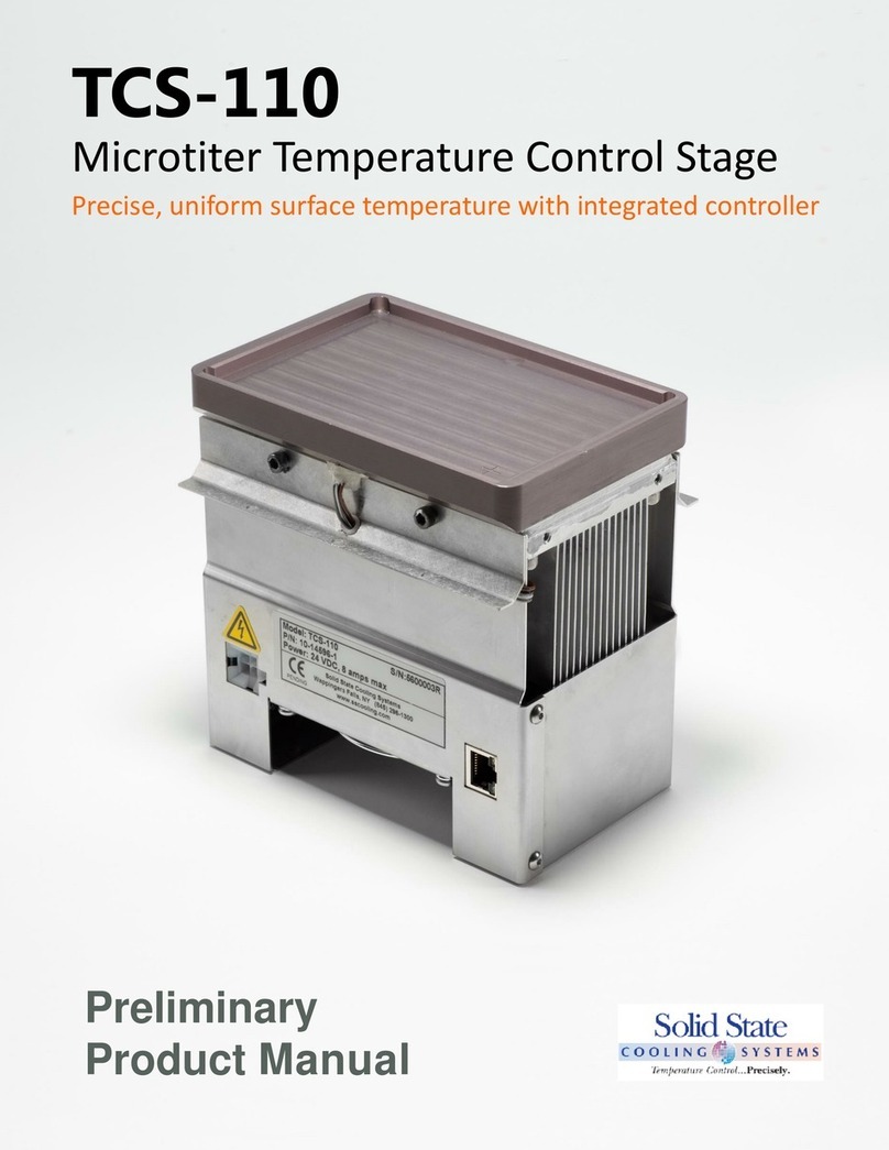 Solid State Cooling Systems TCS-110 product manual Solid State Cooling Systems TCS-110 product manual