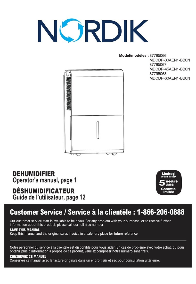 NORDIK MDCDP-30AEN1-BB0N Operator's manual