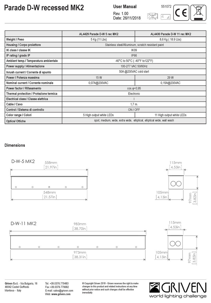 Griven AL4429 user manual