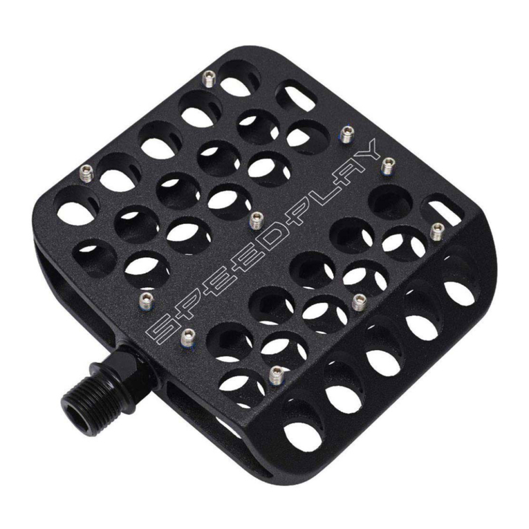 SPEEDPLAY DRILLIUM PEDALS HAND OVER INSTRUCTIONS TO CUSTOMER