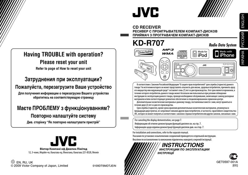 JVC KD-R707 User manual
