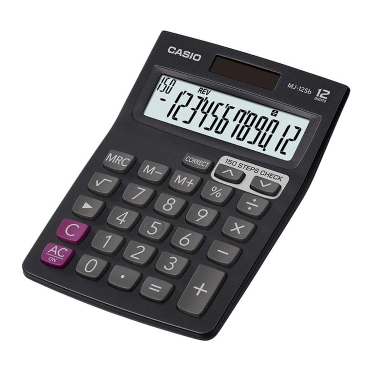 Casio MJ-12Sb User manual