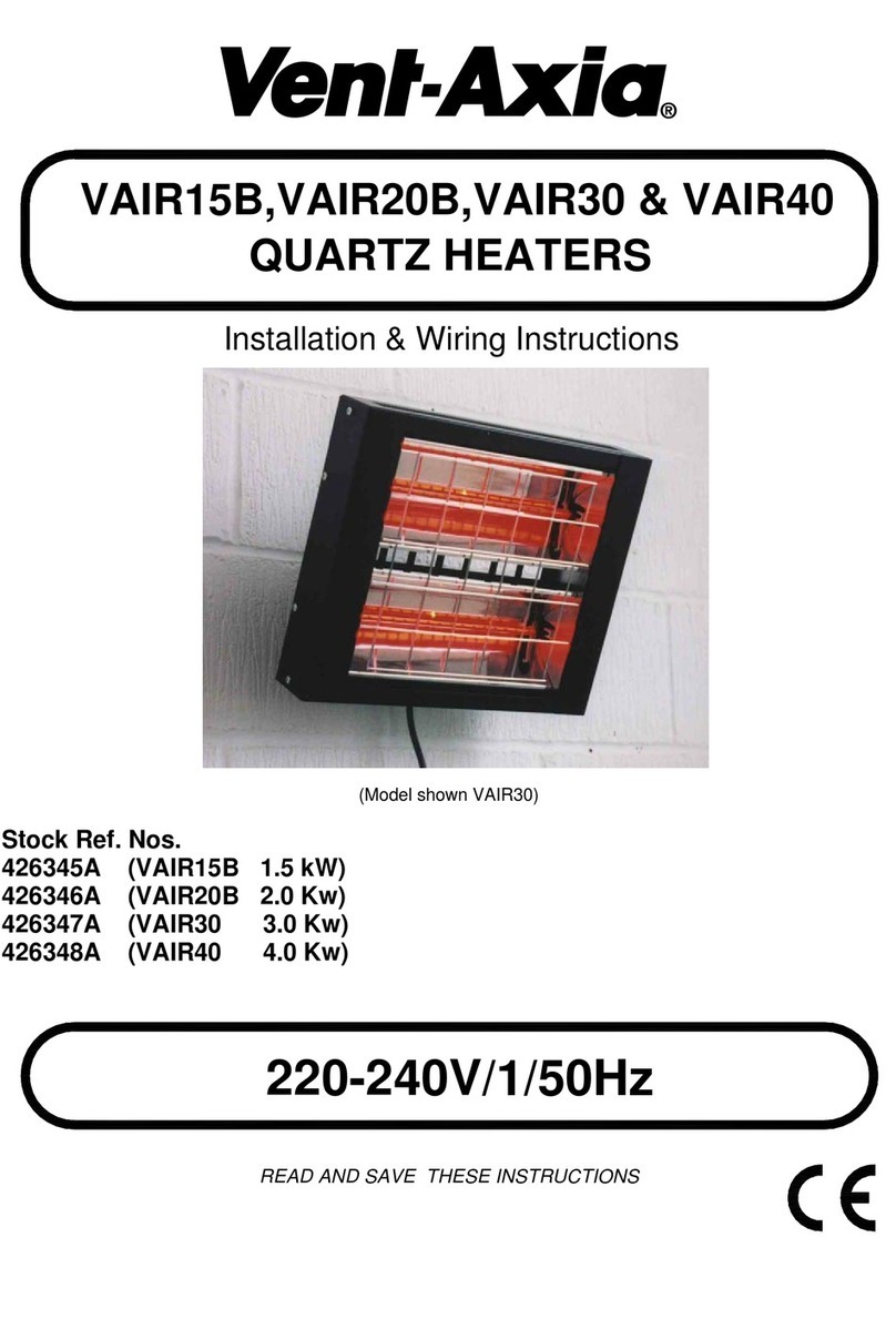 Vent-Axia VAIR15B User manual Vent-Axia VAIR15B User manual