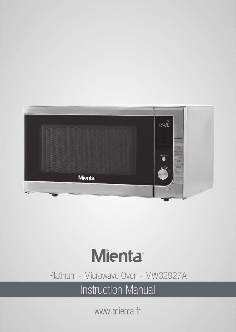 Mienta MW32927A instruction manual