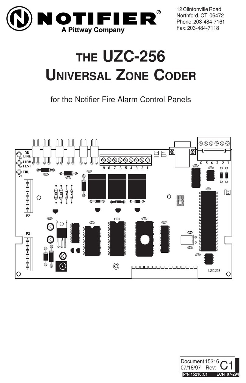 Notifier UZC-256 User manual