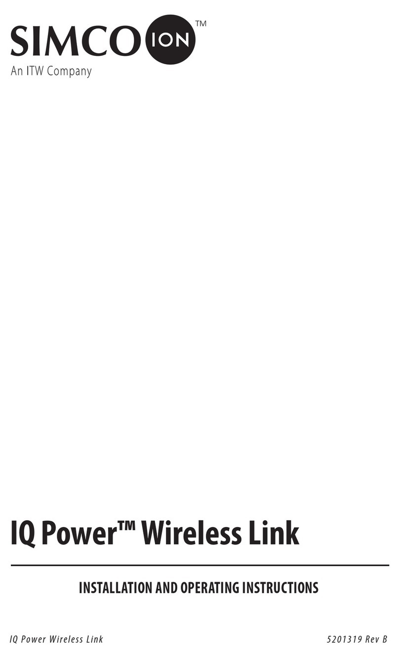 Simco-Ion IQ Power Installation and operating instructions