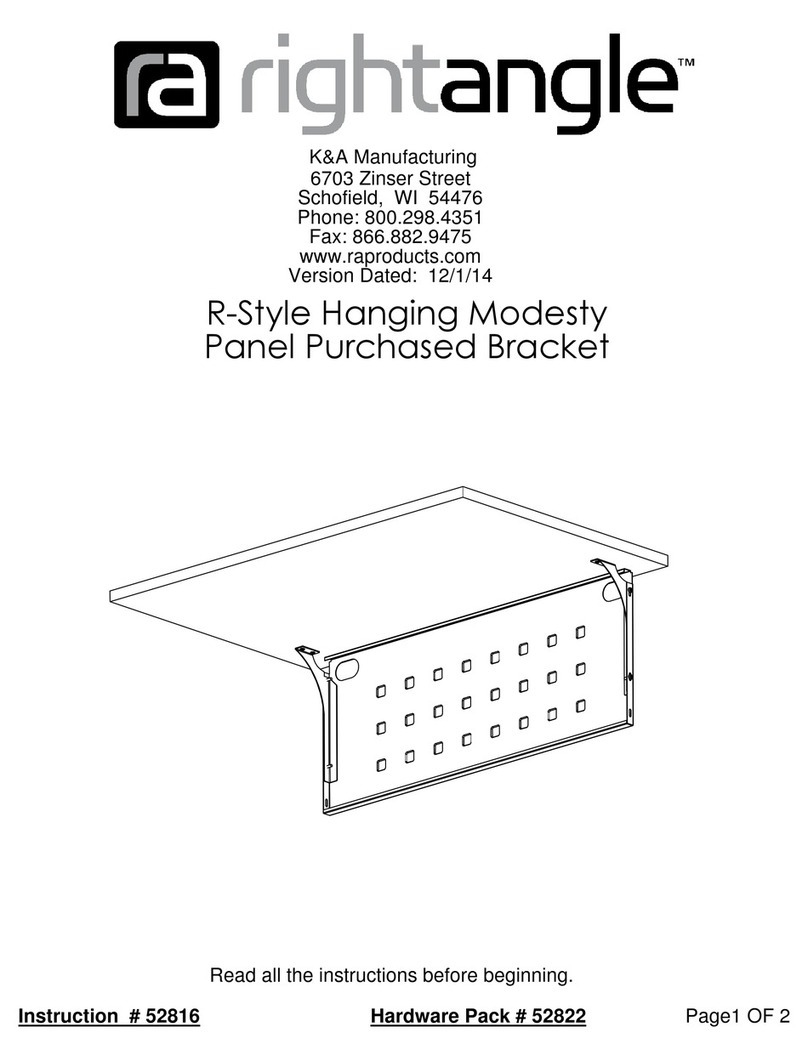 RIGHT ANGLE R-Style 52822 User manual RIGHT ANGLE R-Style 52822 User manual