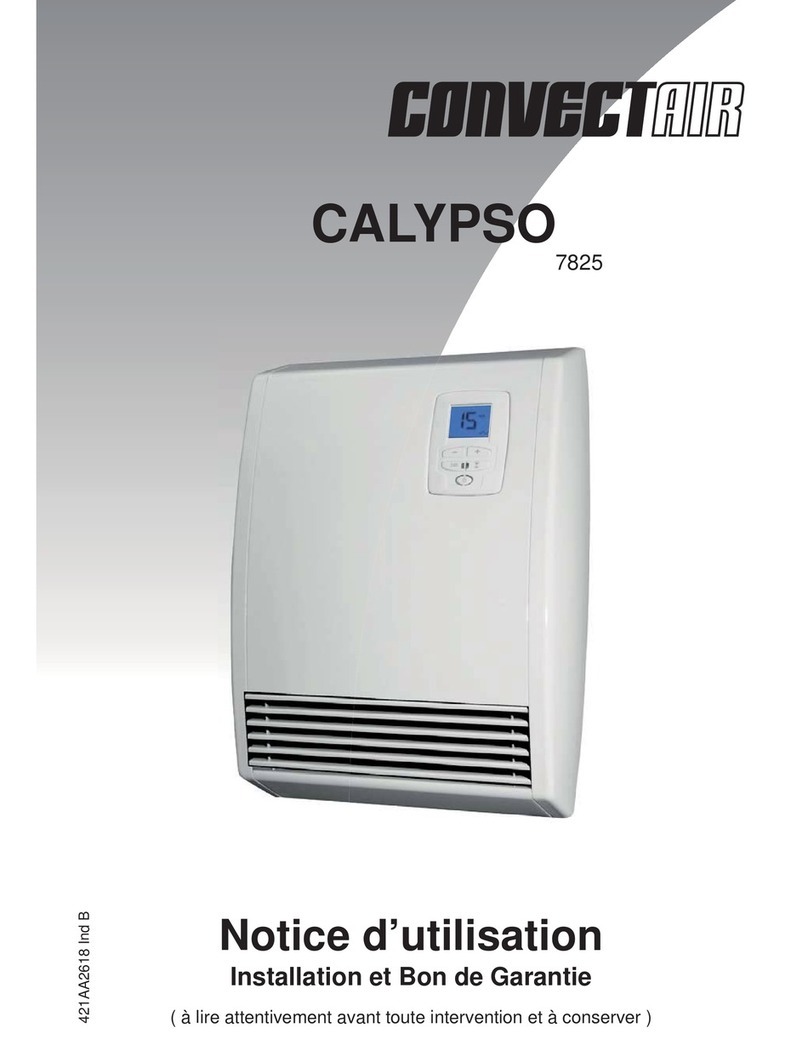 CONVECTAIR CALYPSO 7825 User manual CONVECTAIR CALYPSO 7825 User manual