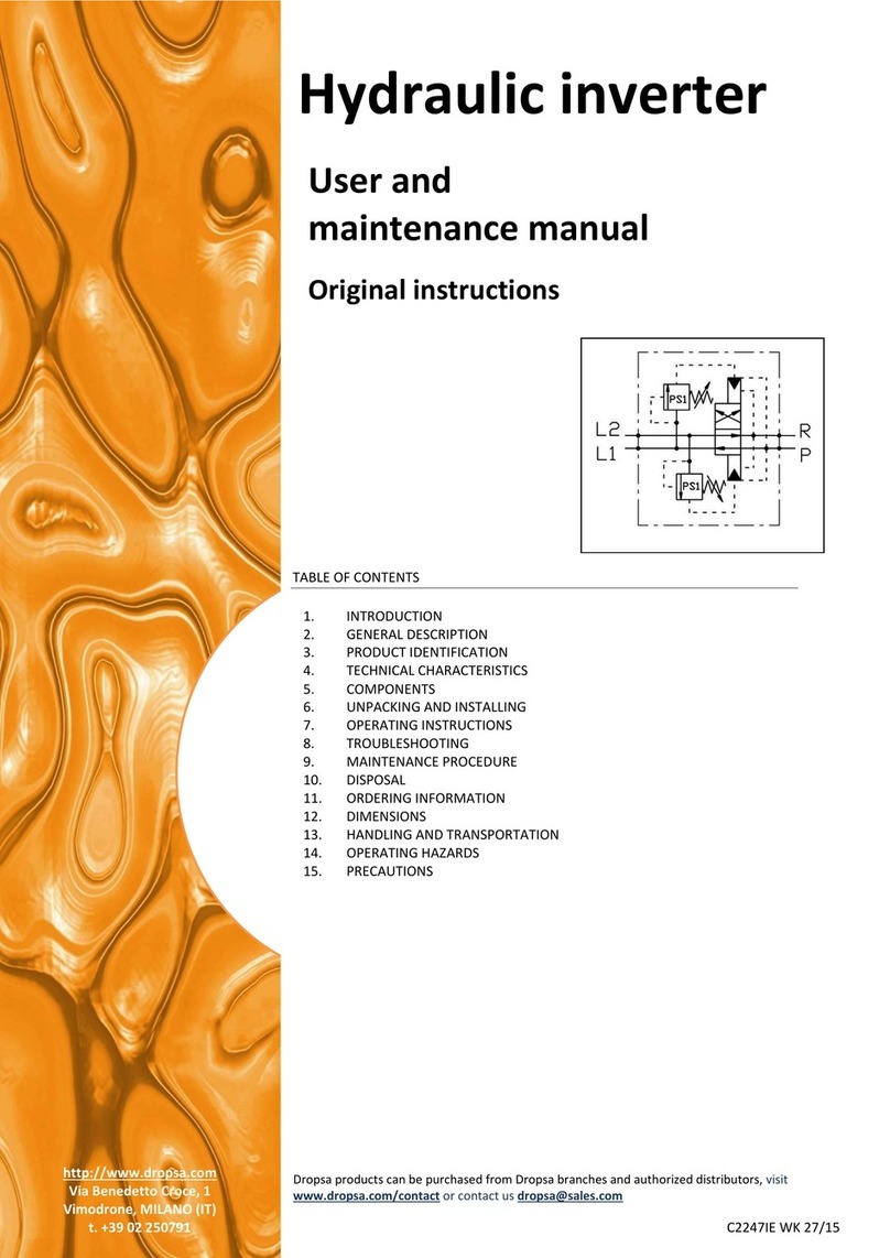 DROPSA 0086450 User and maintenance manual
