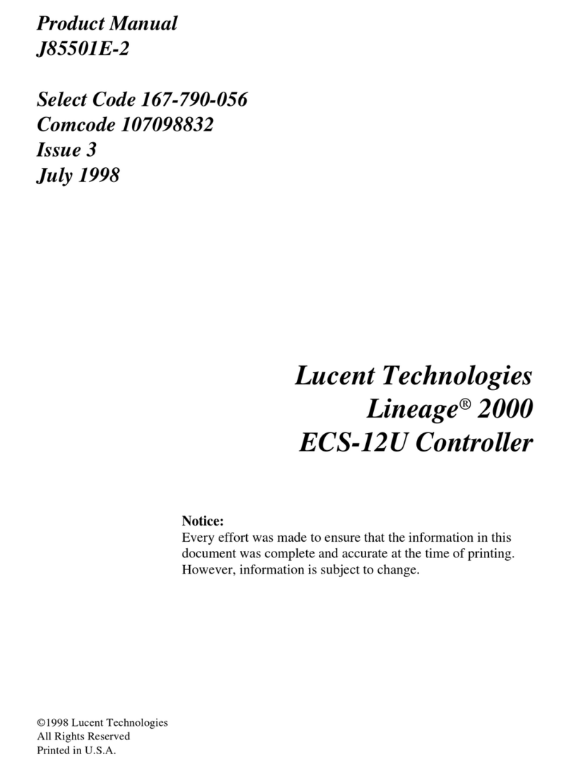 Lucent Technologies Lineage 2000 ECS-12U product manual