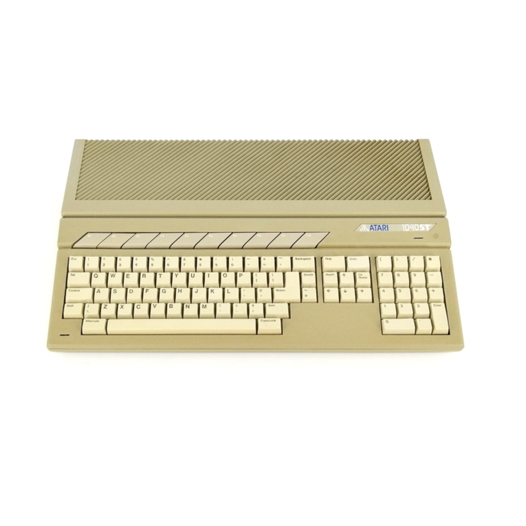 Atari 520STE Quick start guide Atari 520STE Quick start guide