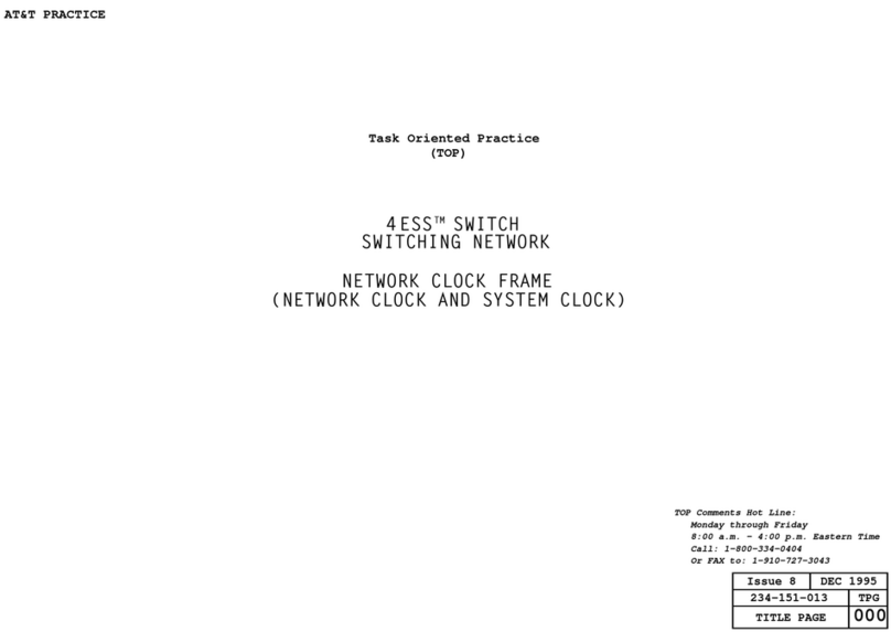 AT&T 4 ESS User manual