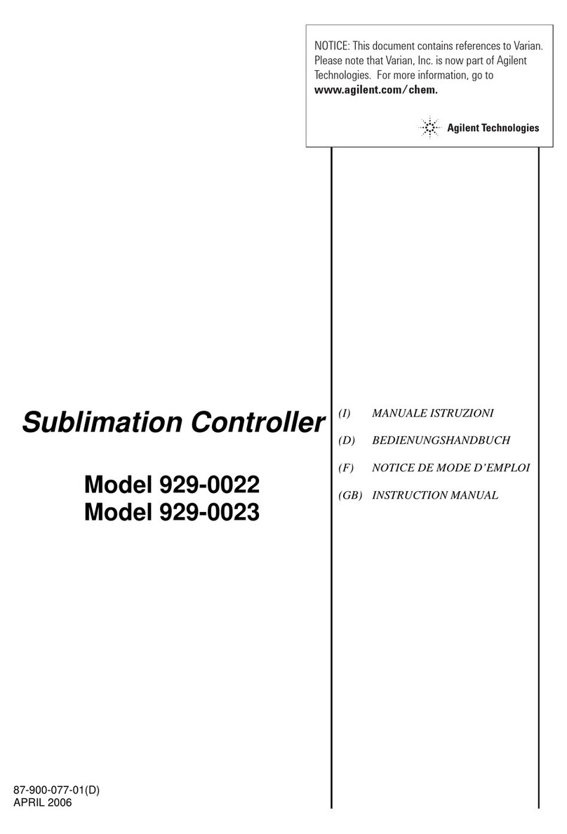 Agilent Technologies 929-0022 User manual