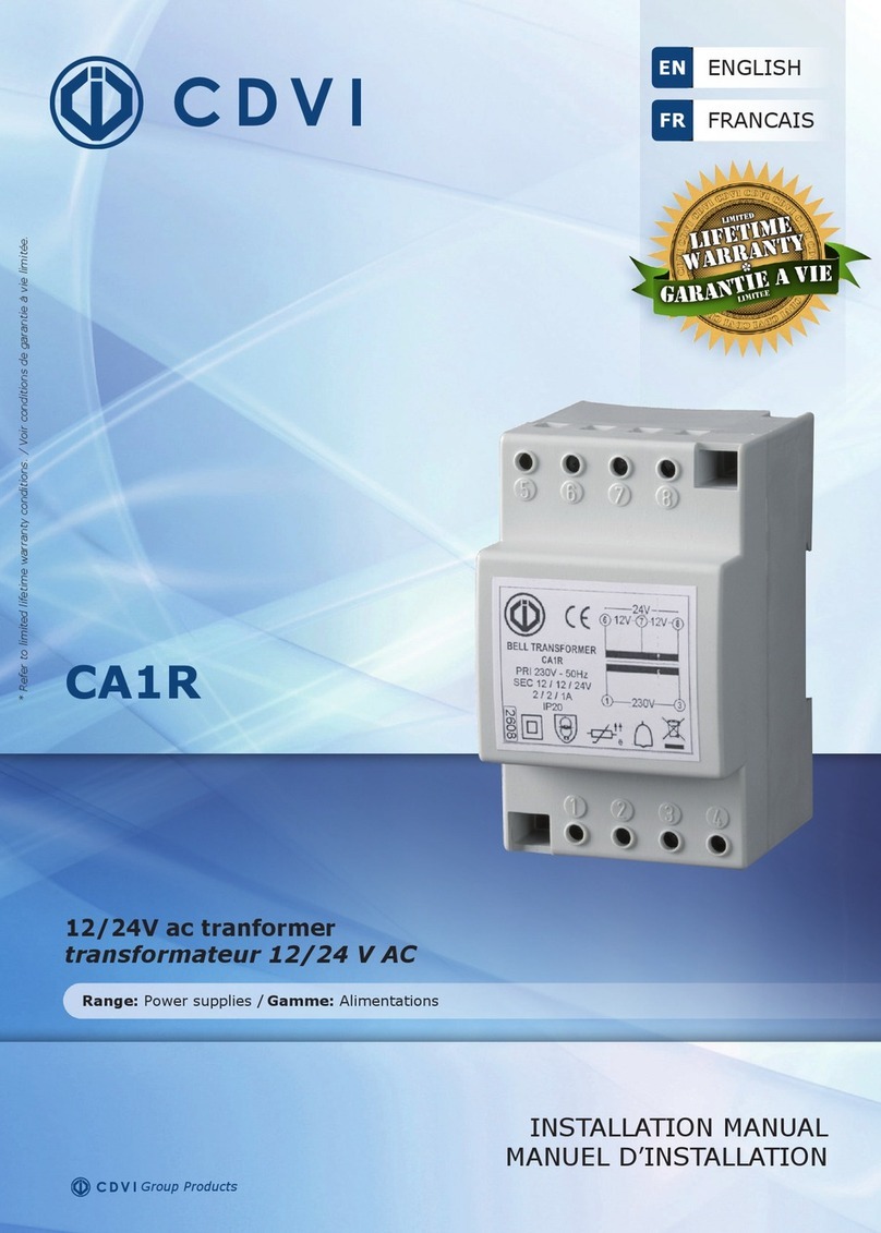 CDVI CA1R User manual