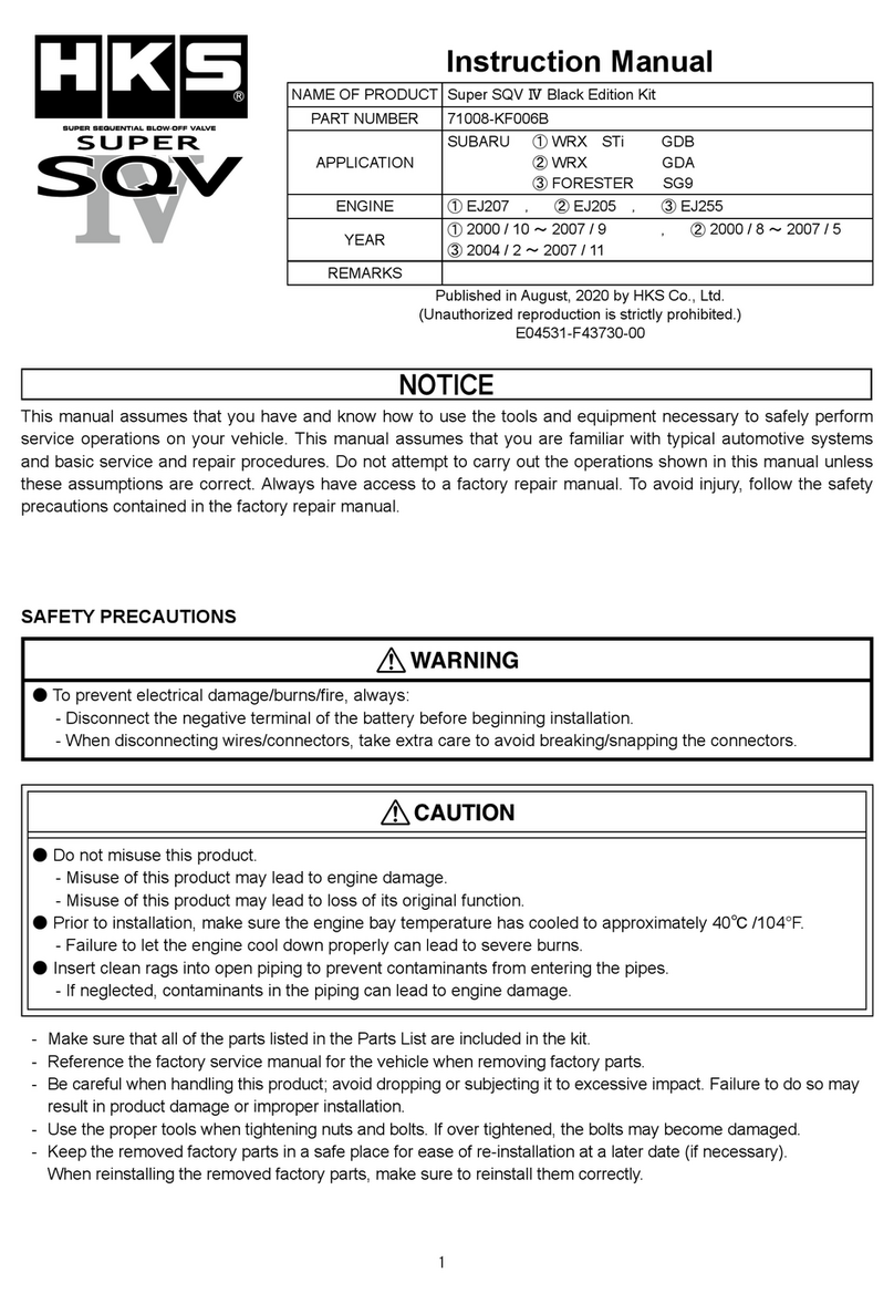 HKS 71008-KF006B instruction manual