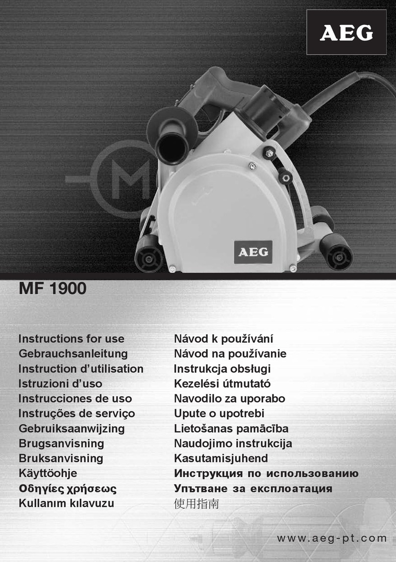 AEG MF 1900 User manual
