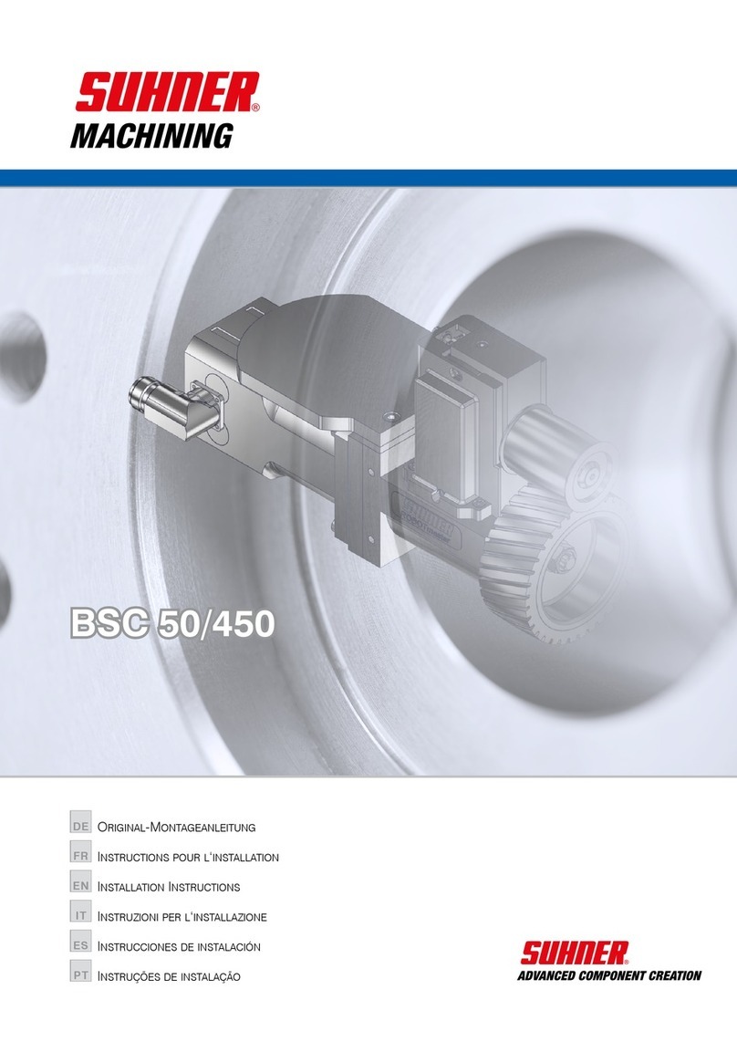 SUHNER MACHINING BSC 50/450 User manual