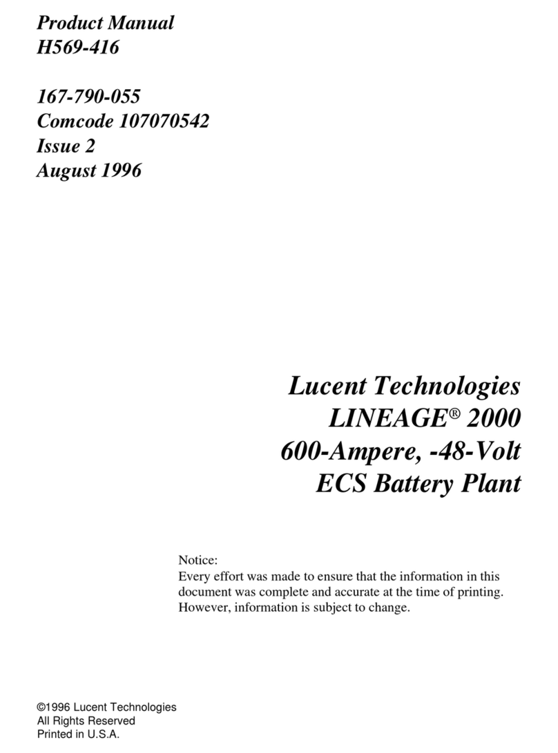 Lucent Technologies LINEAGE 2000 Lucent product manual