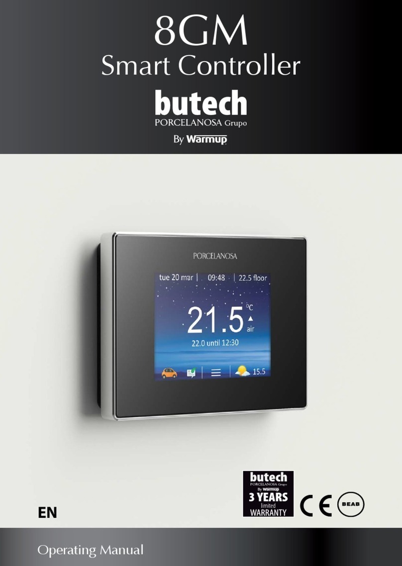 Warmup butech 8GM operating manual