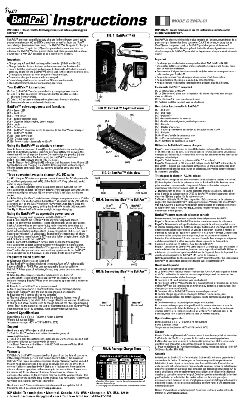 iSun BattPak instructions