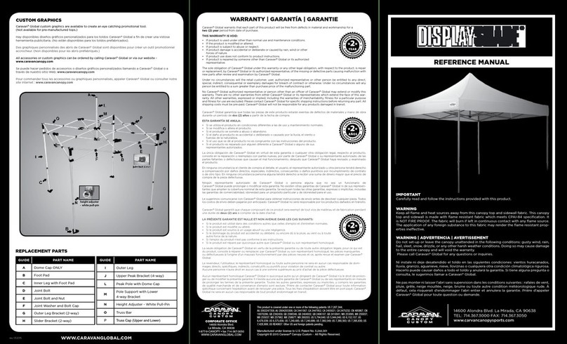 Caravan canopy DISPLAYSHADE Reference manual