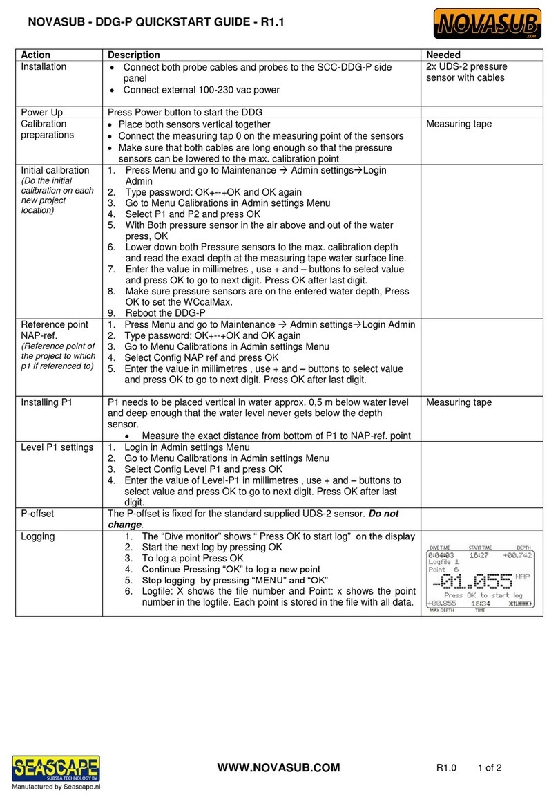 Seascape NOVASUB DDG-P quick start guide