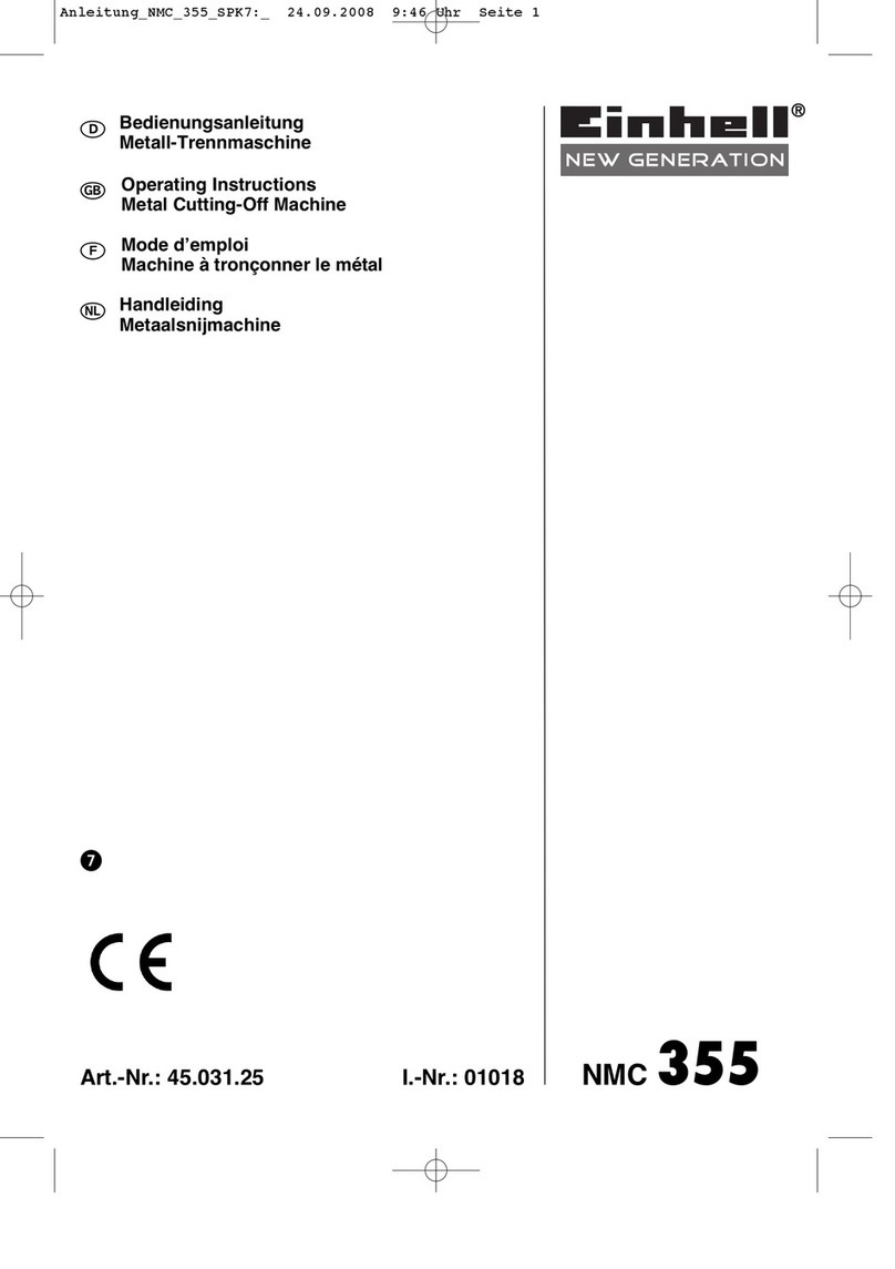EINHELL NMC 355 operating instructions
