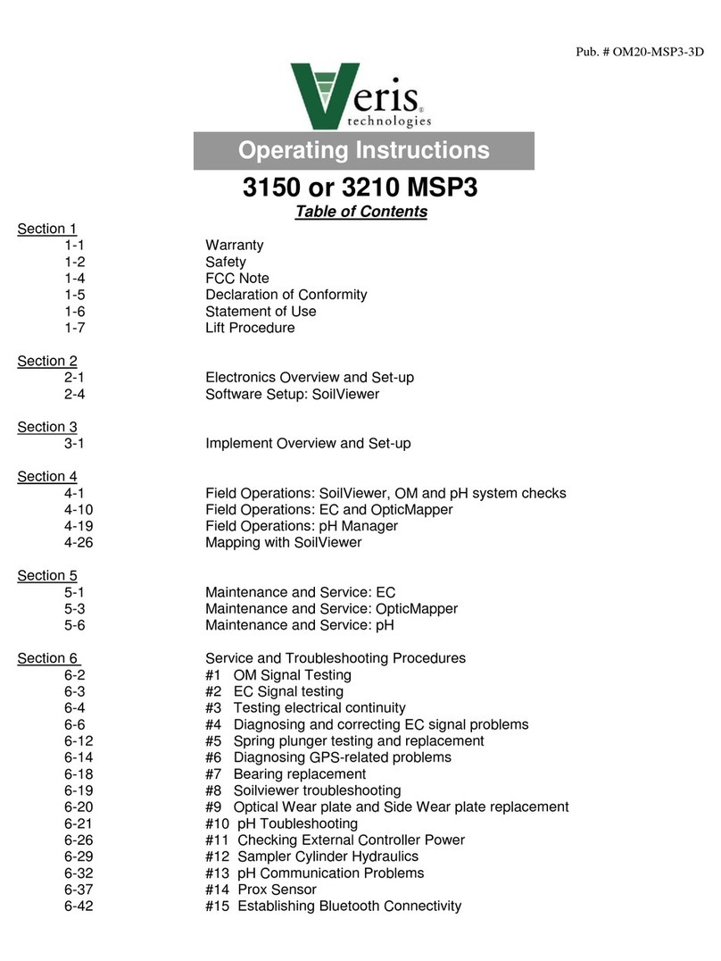 Veris 3150 MSP3 operating instructions