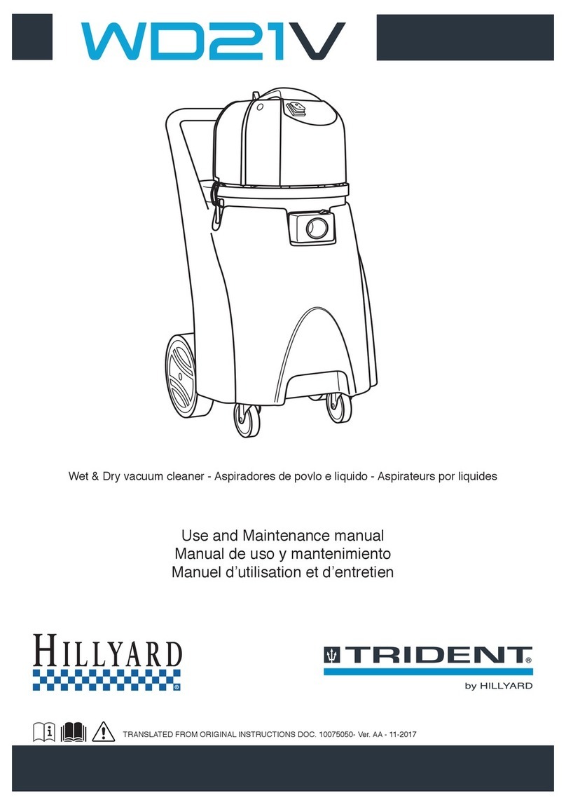 Hillyard TRIDENT WD21V Use and maintenance manual