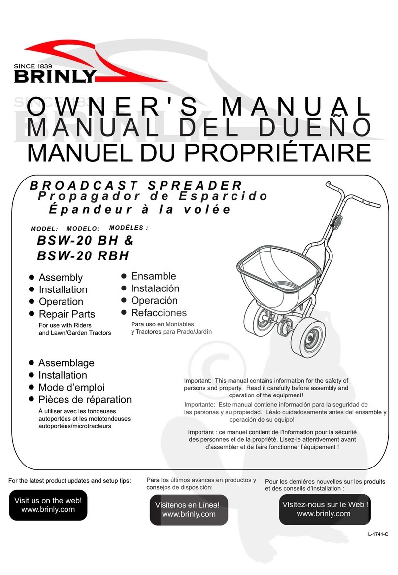 Brinly BSW-20 BH owner's manual