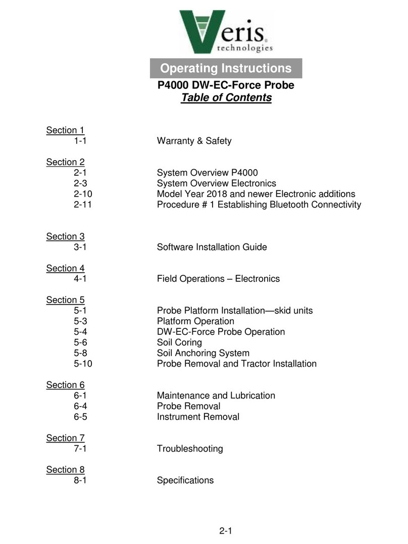Veris P4000 operating instructions